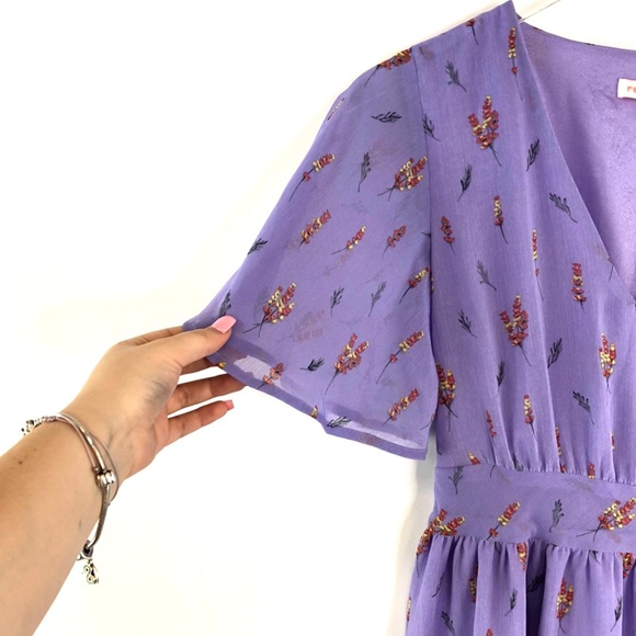 NWOT RENAMED Tashsa Ruffled Floral Maxi Dress #RR2 - Picture 7 of 8